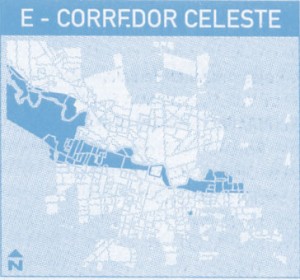 corredor celeste - Transporte urbano de la ciudad de Córdoba