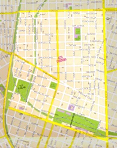 Plano de barrio Alta Córdoba